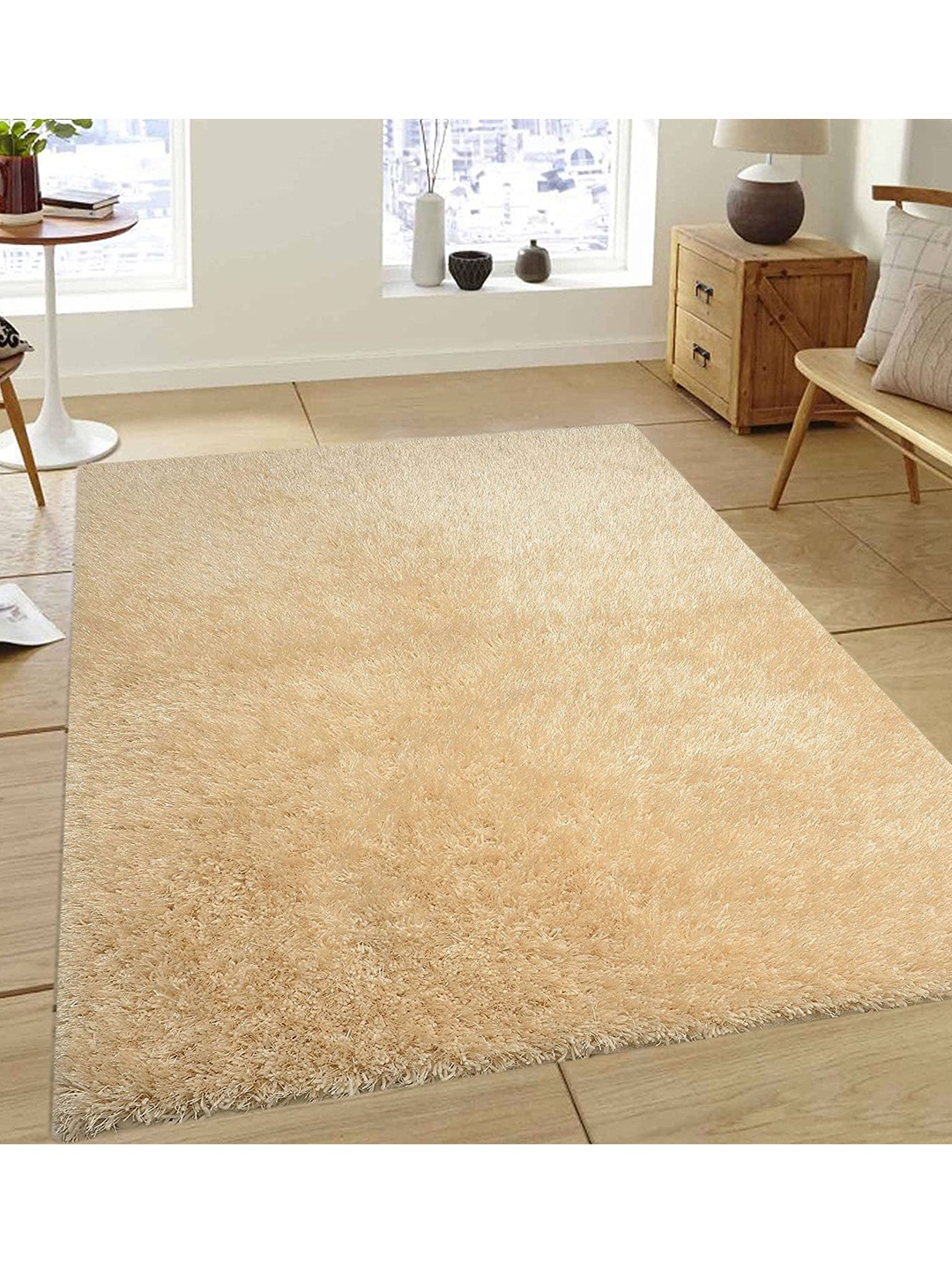 

Saral Home Off-White Solid Modern Carpet