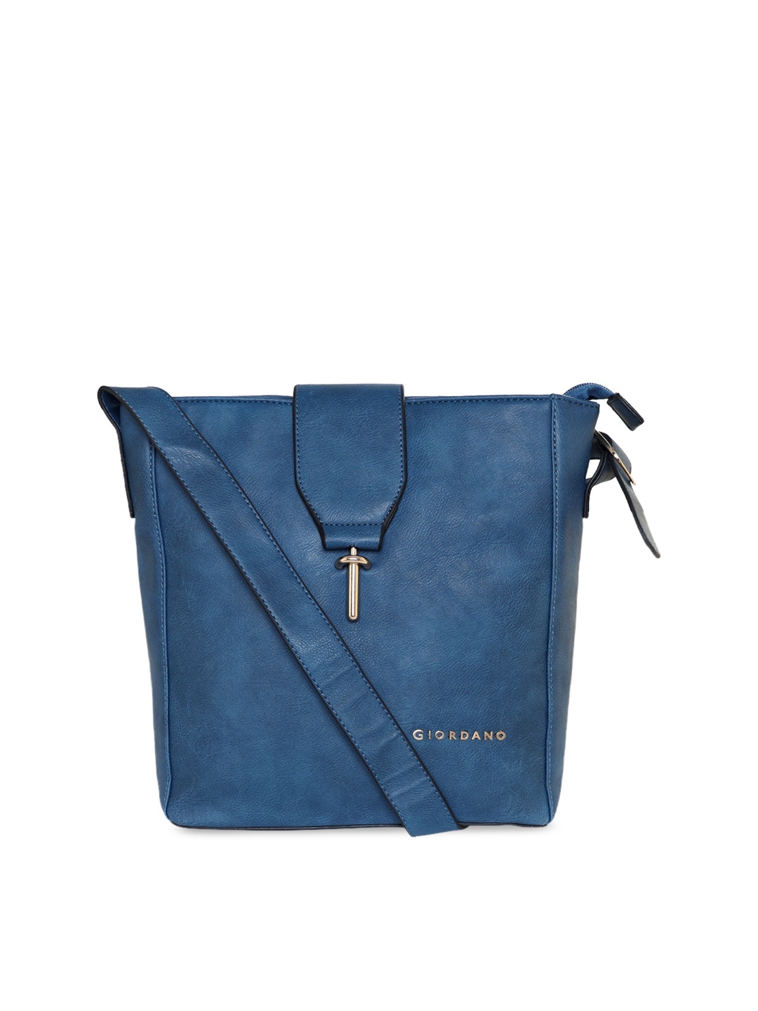 

GIORDANO Blue PU Structured Shoulder Bag