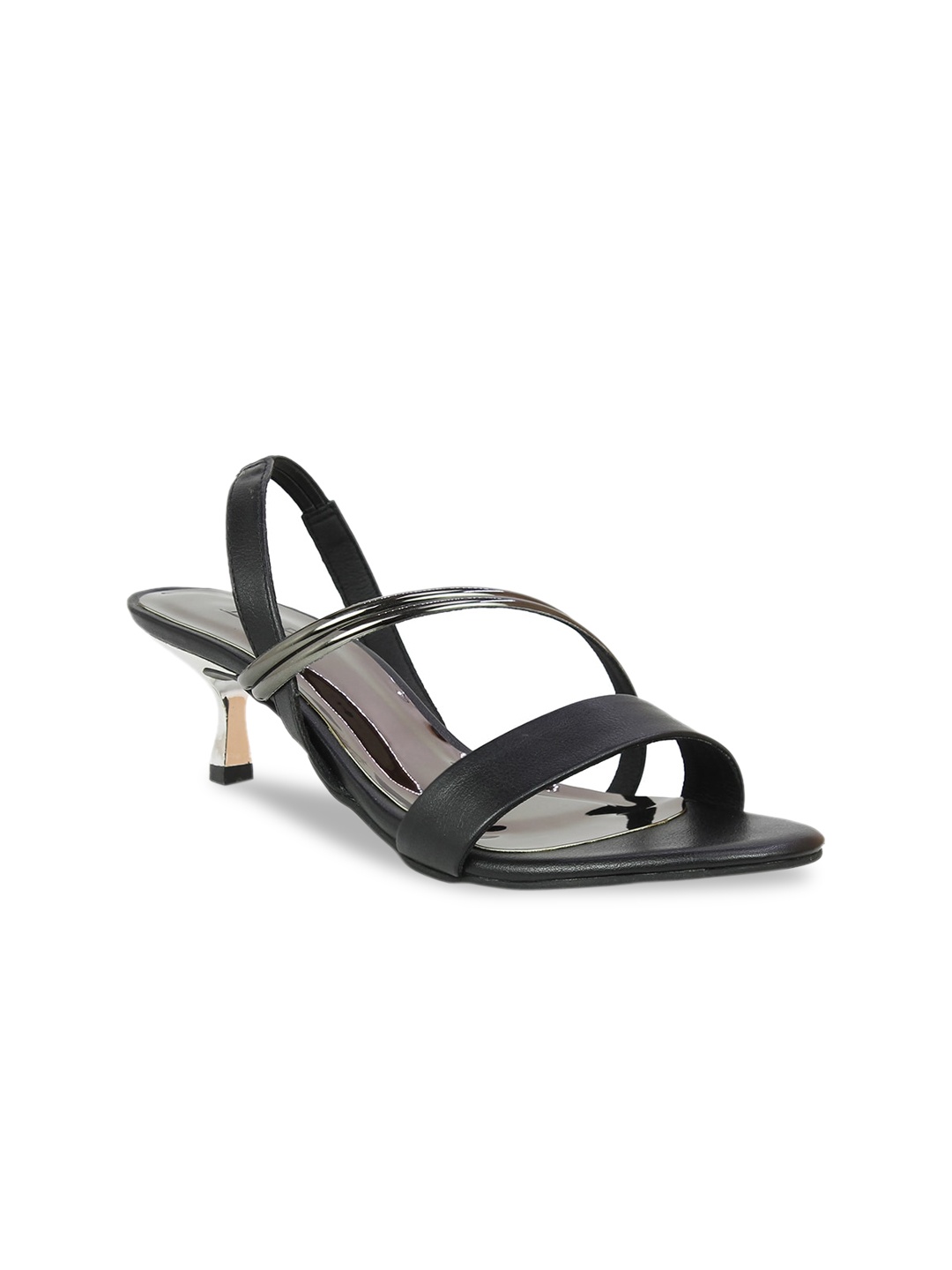 

Inc 5 Black Embellished Slim Heeled Sandals