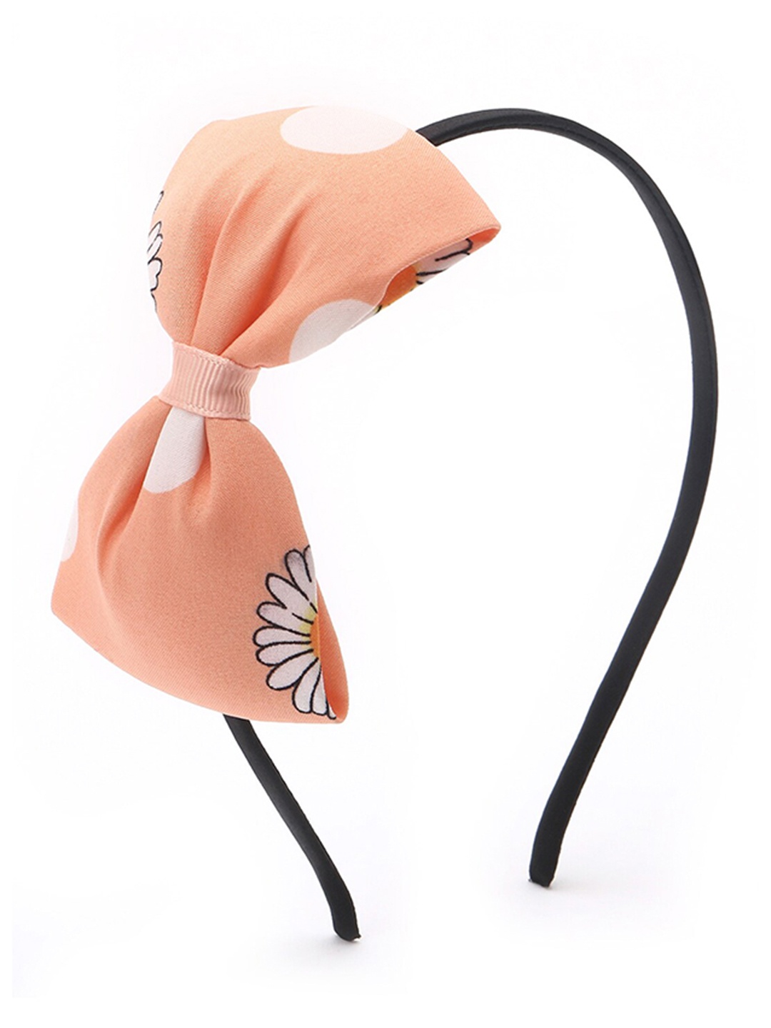 

The Magic Wand Girls Peach-Coloured & White Hairband