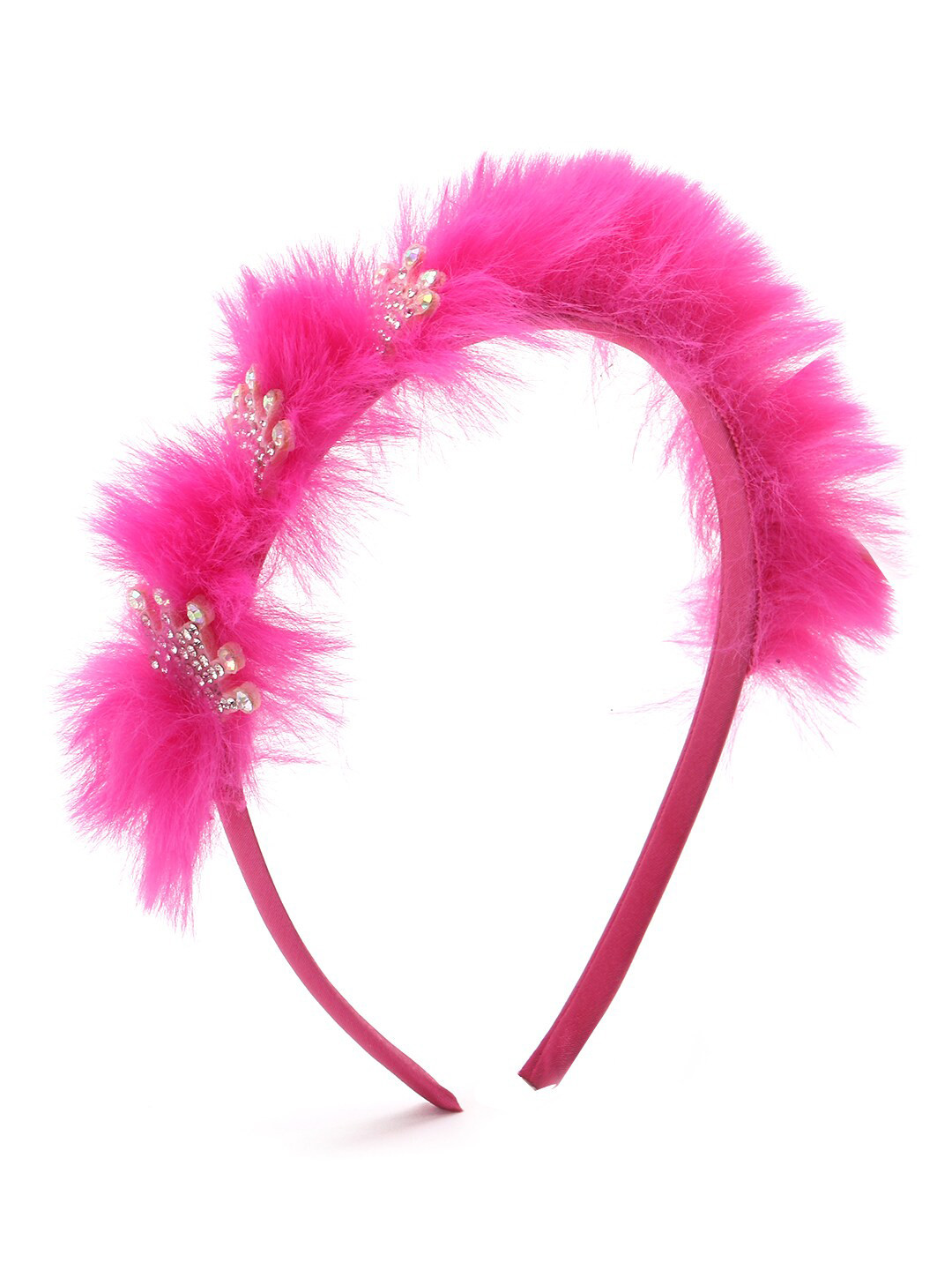

The Magic Wand Girls Fuchsia Fur Hairband