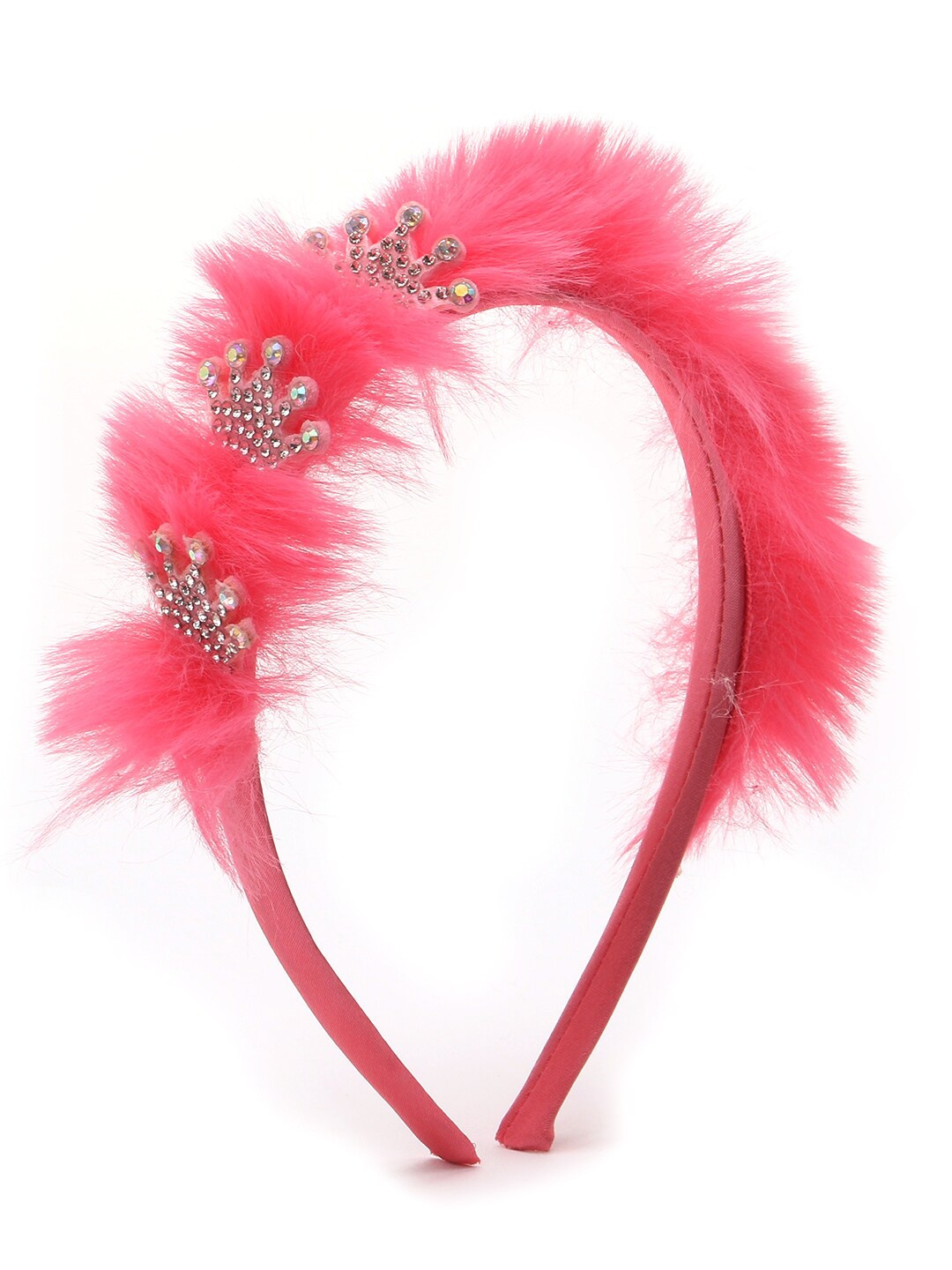 

The Magic Wand Girls Pink Fur Hairband