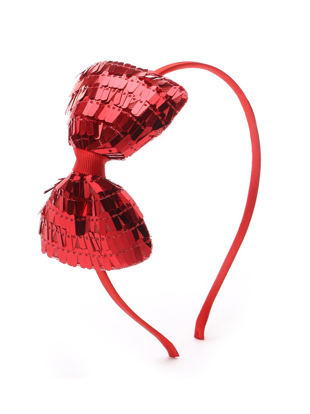 

The Magic Wand Girls Red Embellished Bow Hairband