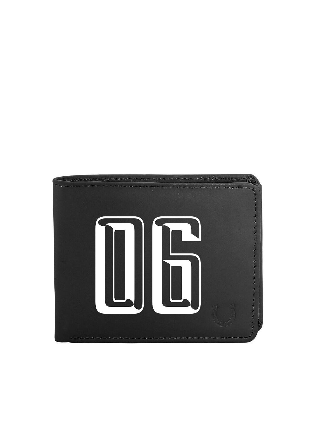 

Blacksmith Men Black & White Typography Printed PU Two Fold Wallet with SIM Card Holder