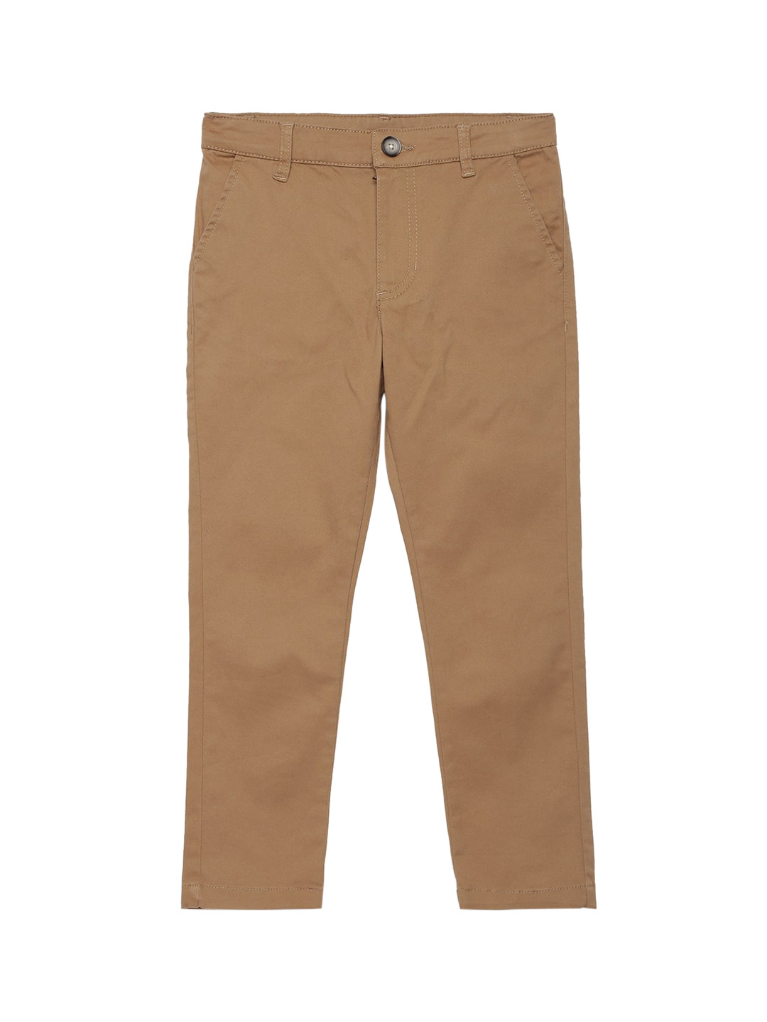 

UNDER FOURTEEN ONLY Boys Khaki Slim Fit Trousers