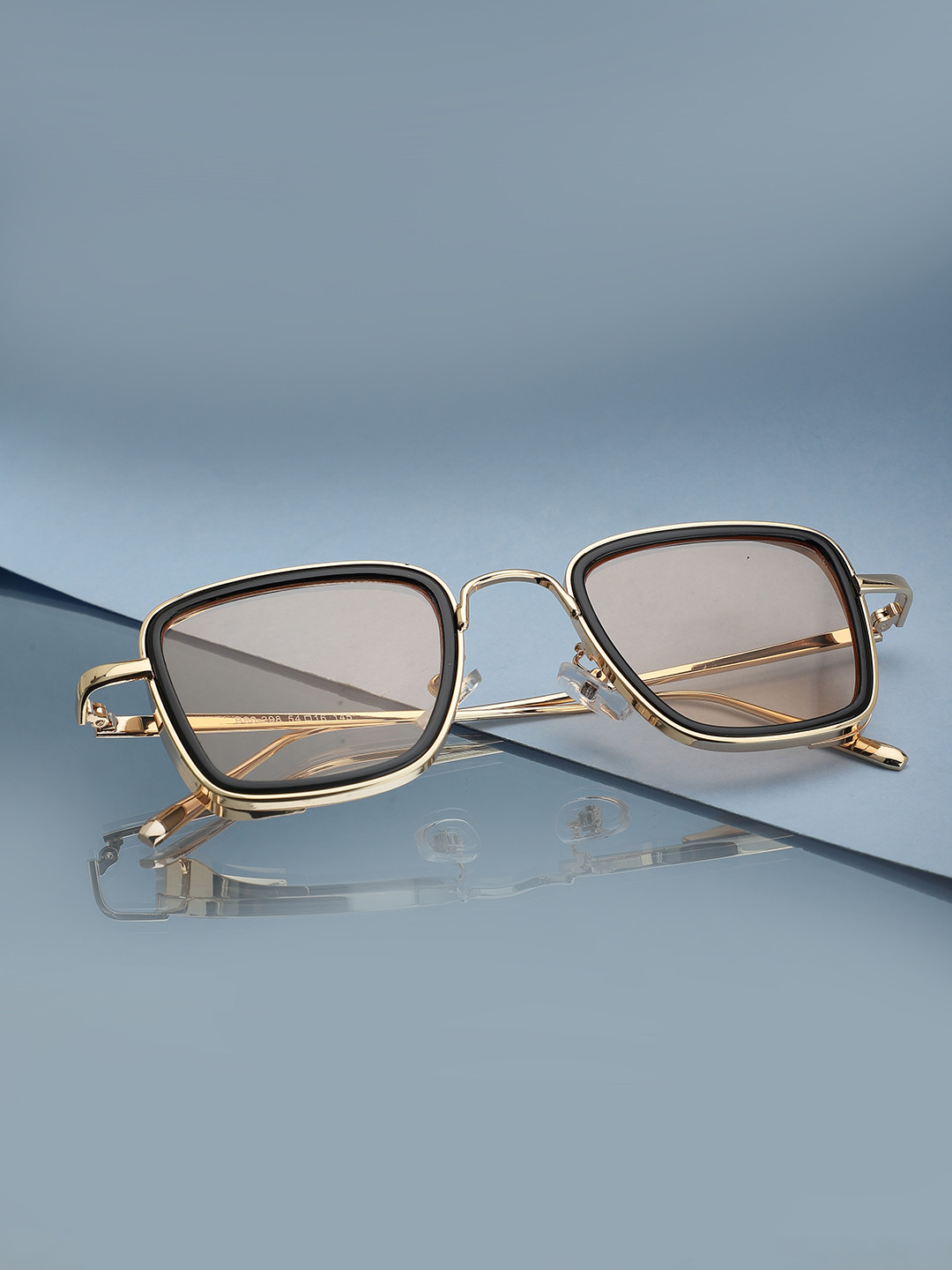

Carlton London Women Gold Lens & Rose Gold-Toned Square Sunglasses with UV Protected Lens