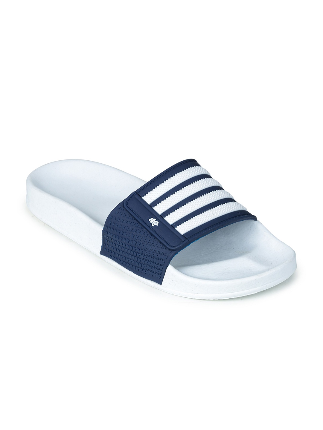 

Liberty Men Navy Blue & White Striped Sliders