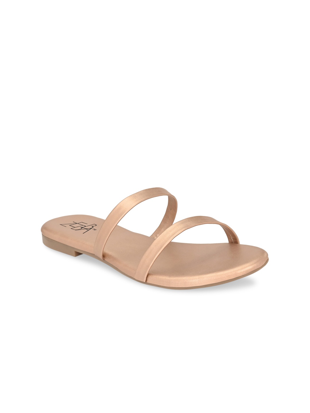 

Zebba Women Rose Gold Open Toe Flats