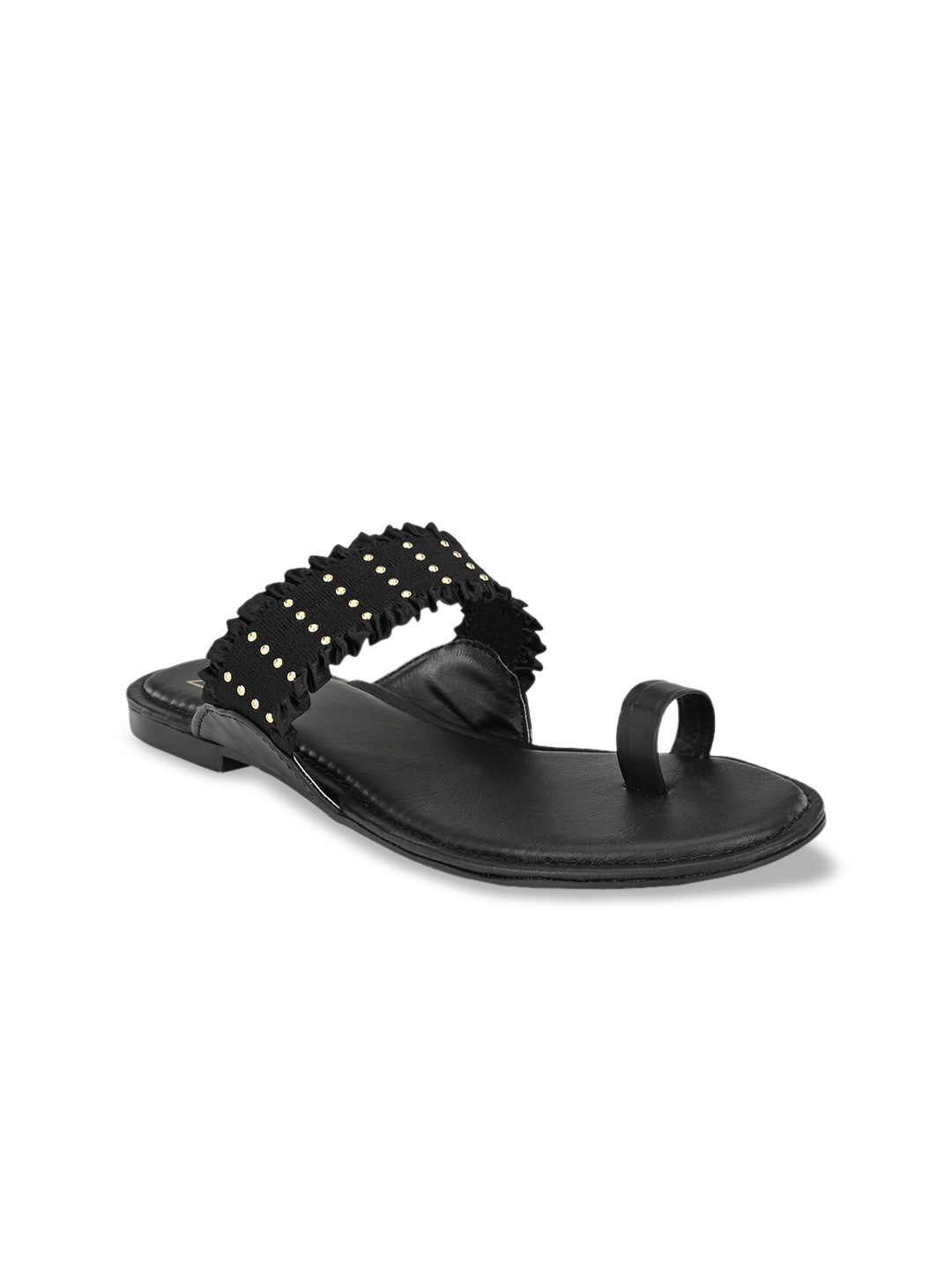 

Zebba Women Black One Toe Flats