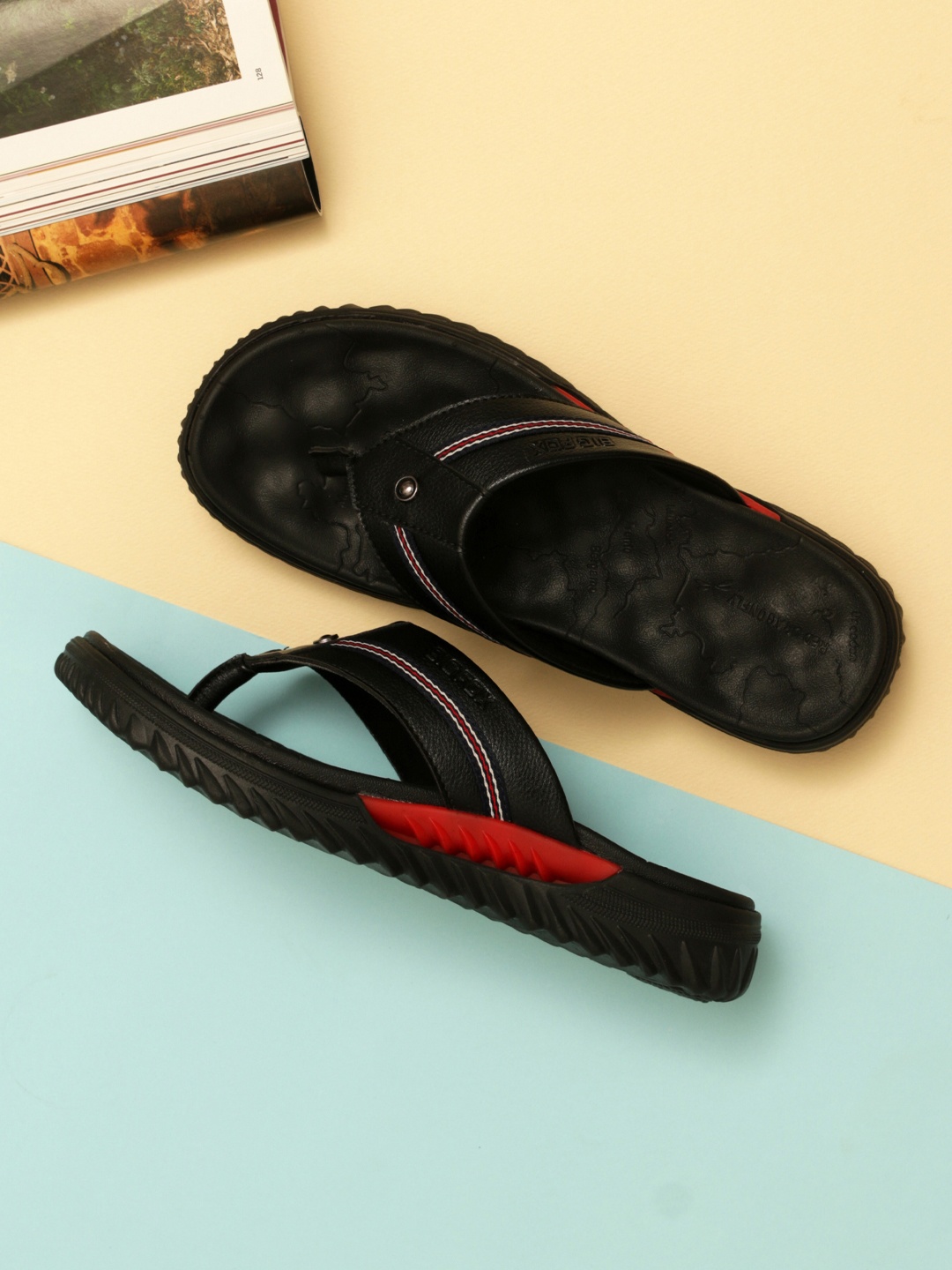 

Big Fox Men Black Comfort Sandals