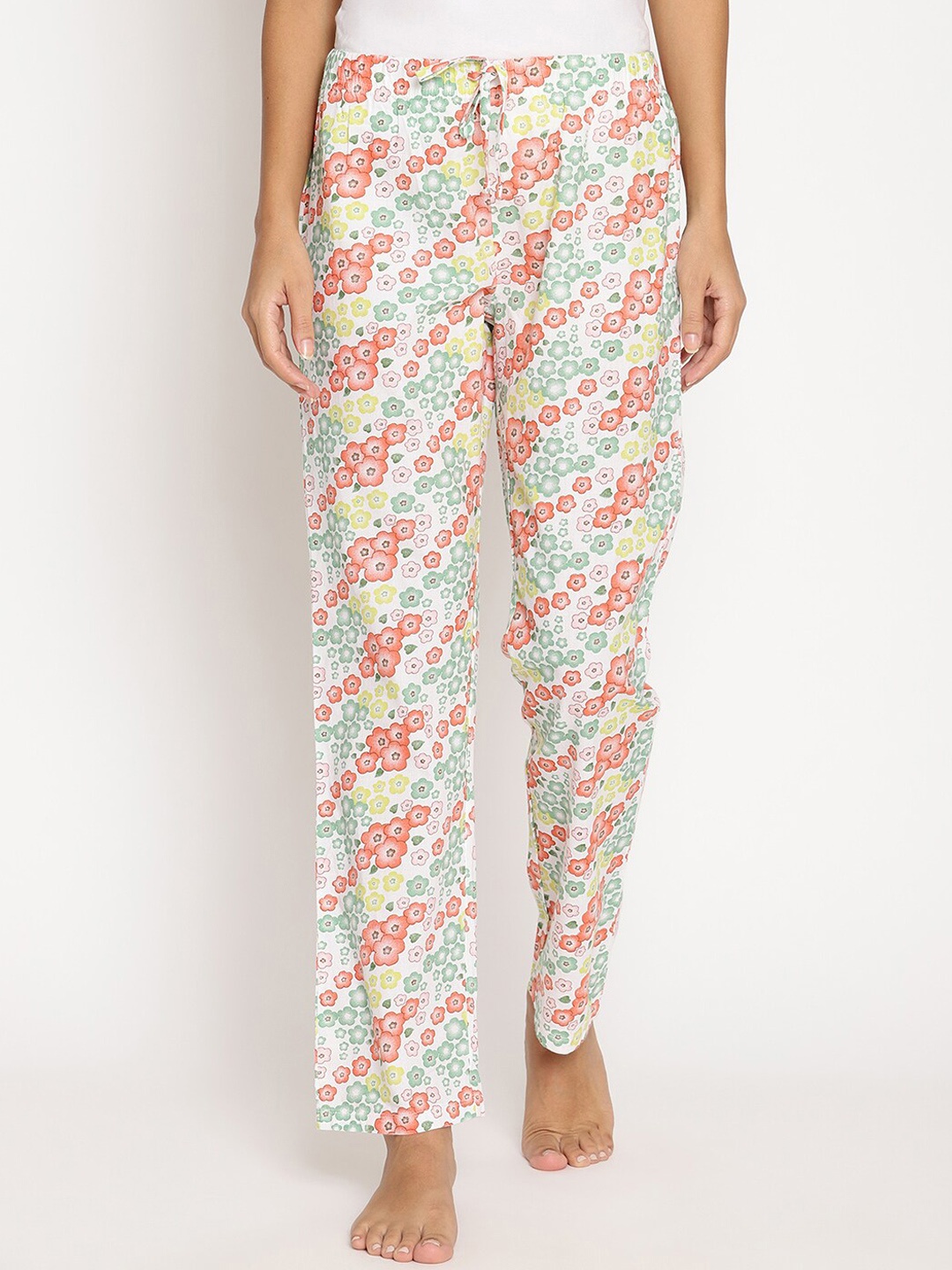 

Wolfpack Women Multicoloured Printed Cotton Lounge Pants, Multi