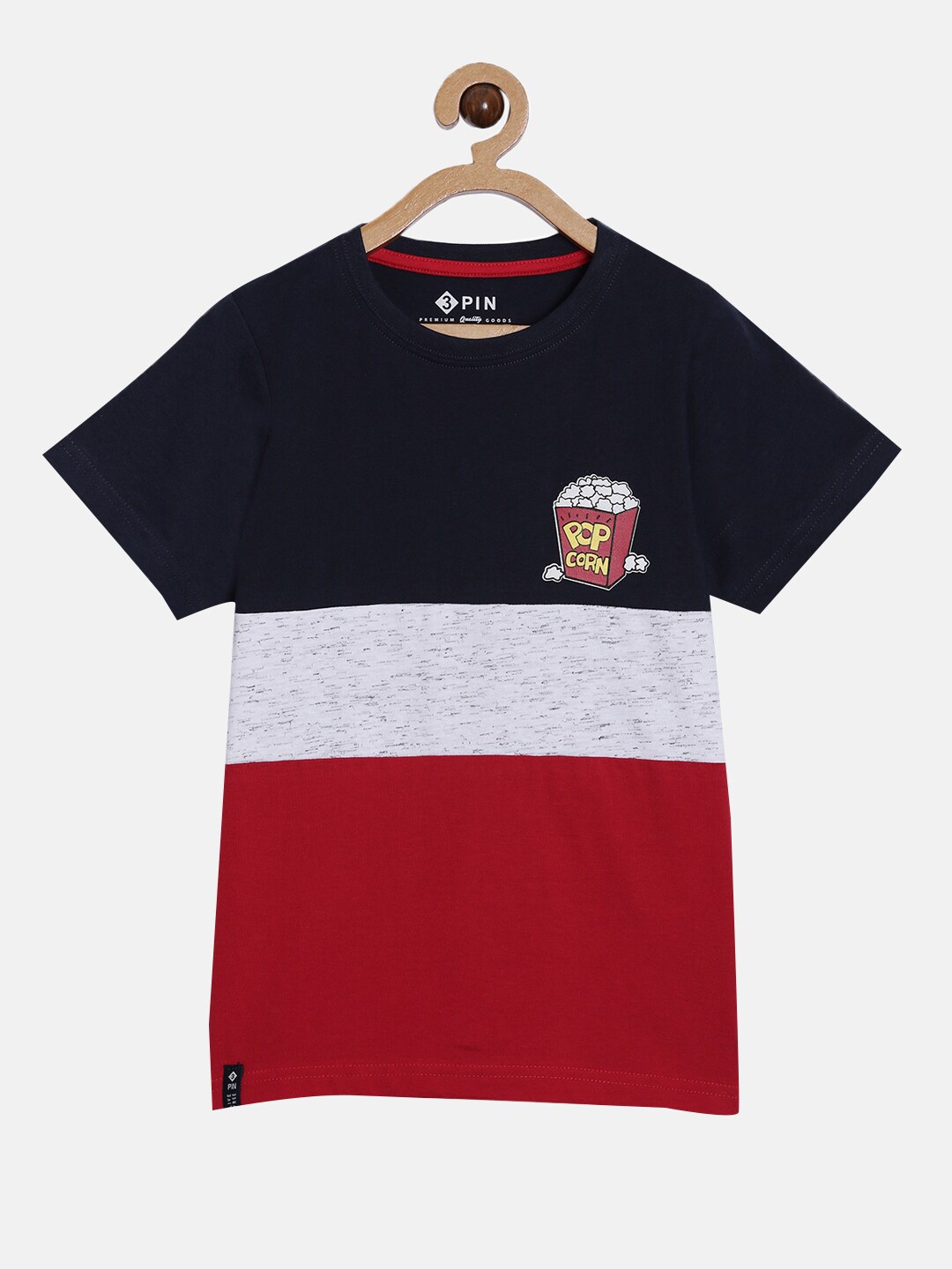 

3PIN Boys Multicoloured Colourblocked T-shirt, Multi