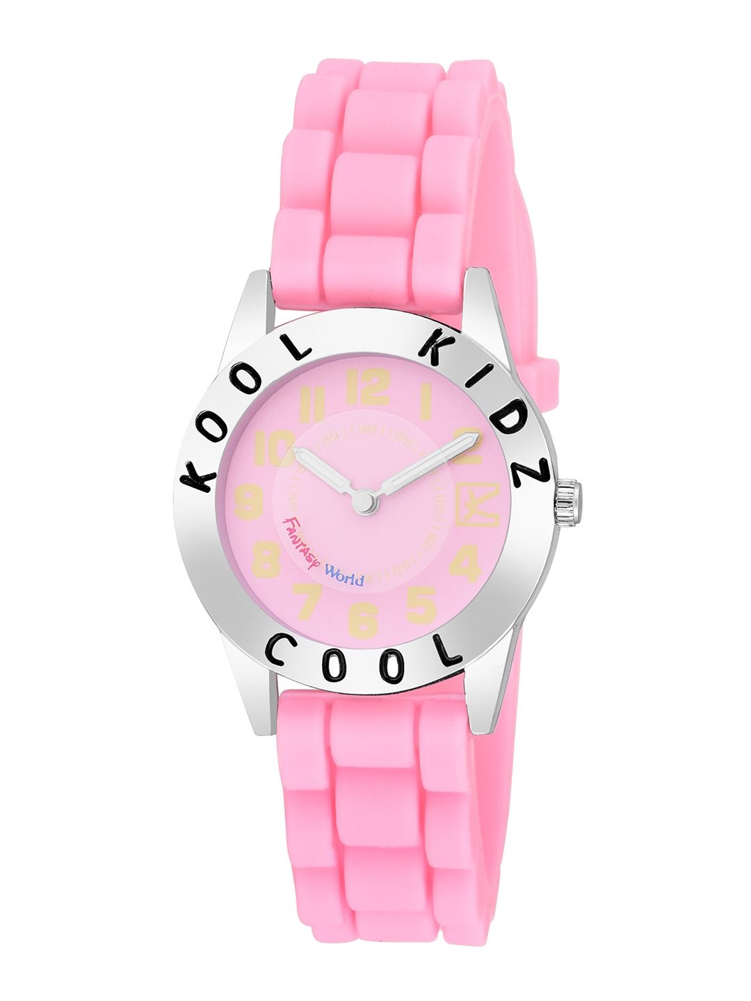 

Kool Kidz Kids Multicoloured Dial & Pink Straps Analogue Watch