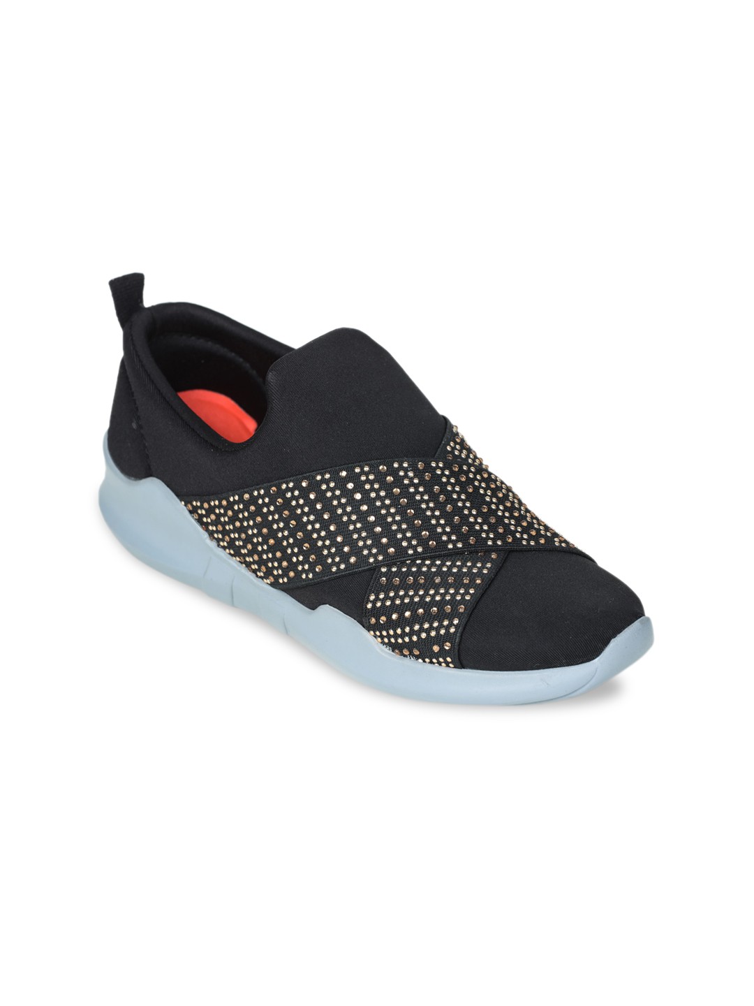 

Liberty Women Black Slip-On Sneakers