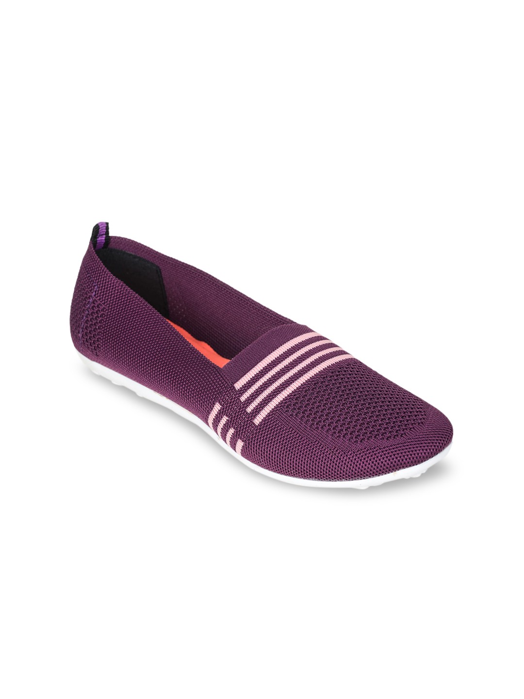 

Liberty Women Purple Striped Ballerinas Flats