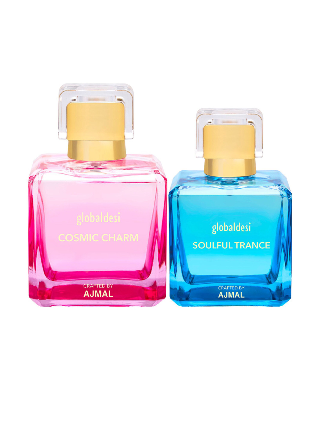

Global Desi Women Set Of 2 Cosmic Charm EDP & Soulful Trance EDP Perfume Crafted By Ajmal, Multi