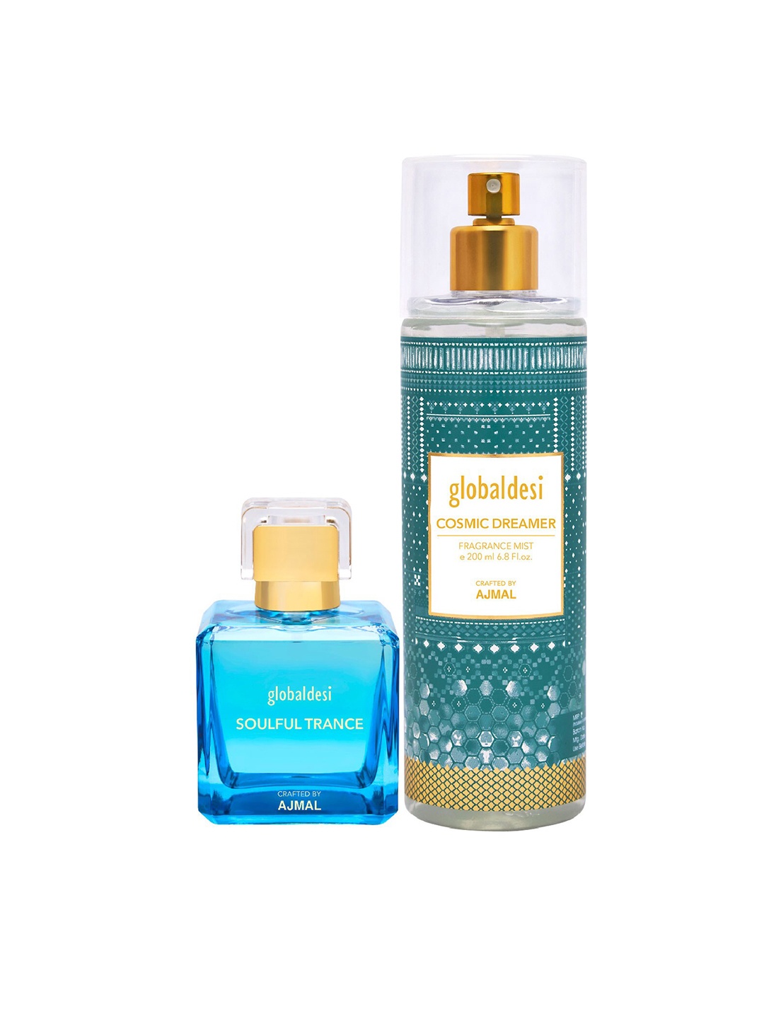 

Global Desi Set Of 2 Soulful Trance EDP & Cosmic Dreamer Mist Crafted By Ajmal, Multi