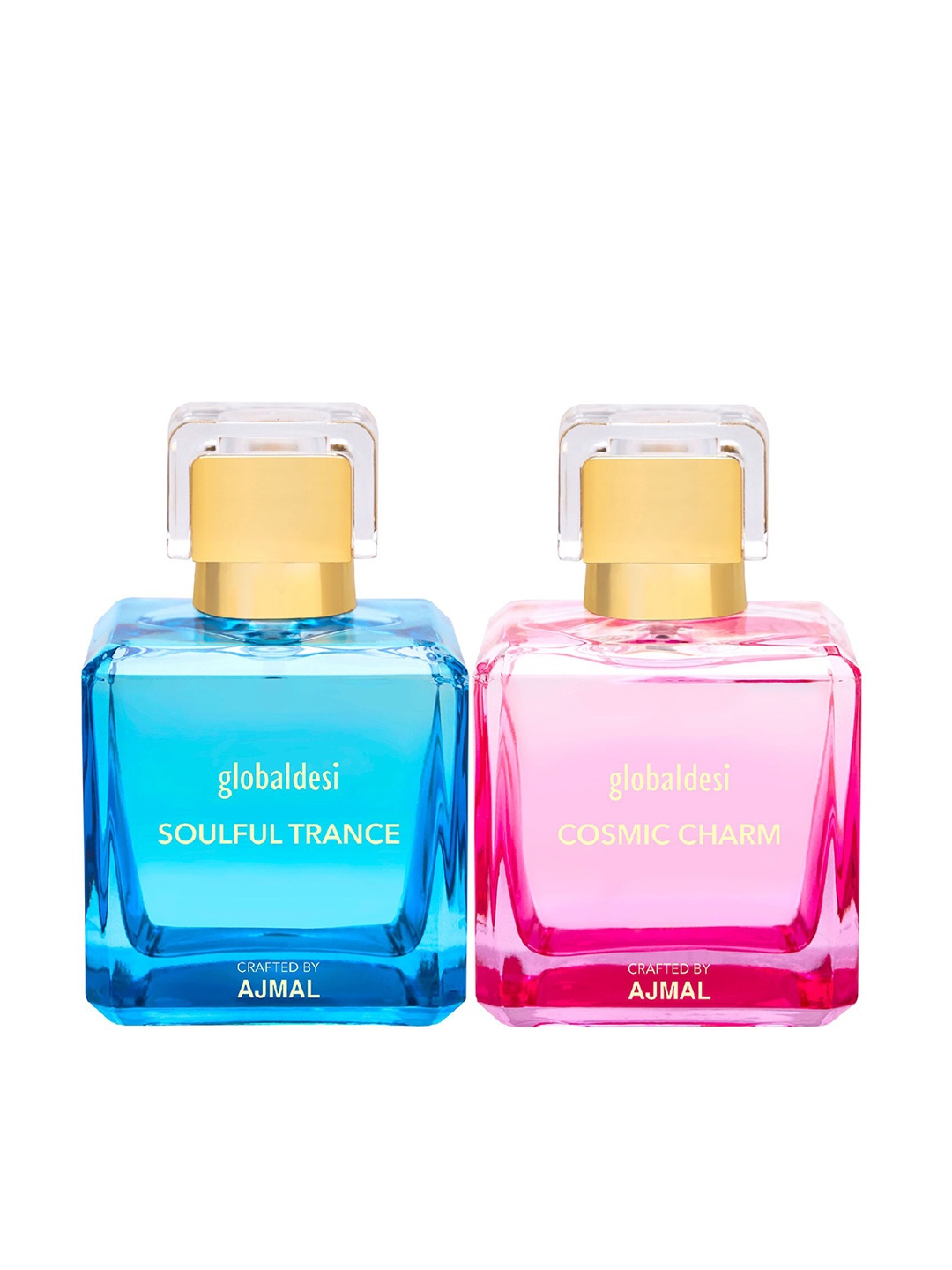 

Global Desi Women Set Of 2 Soulful Trance EDP & Cosmic Charm EDP Perfume Crafted By Ajmal, Multi