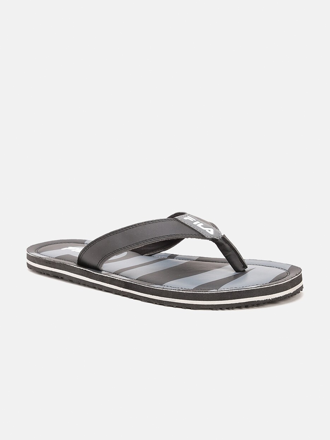 

FILA Men Black & Grey Printed Thong Flip-Flops