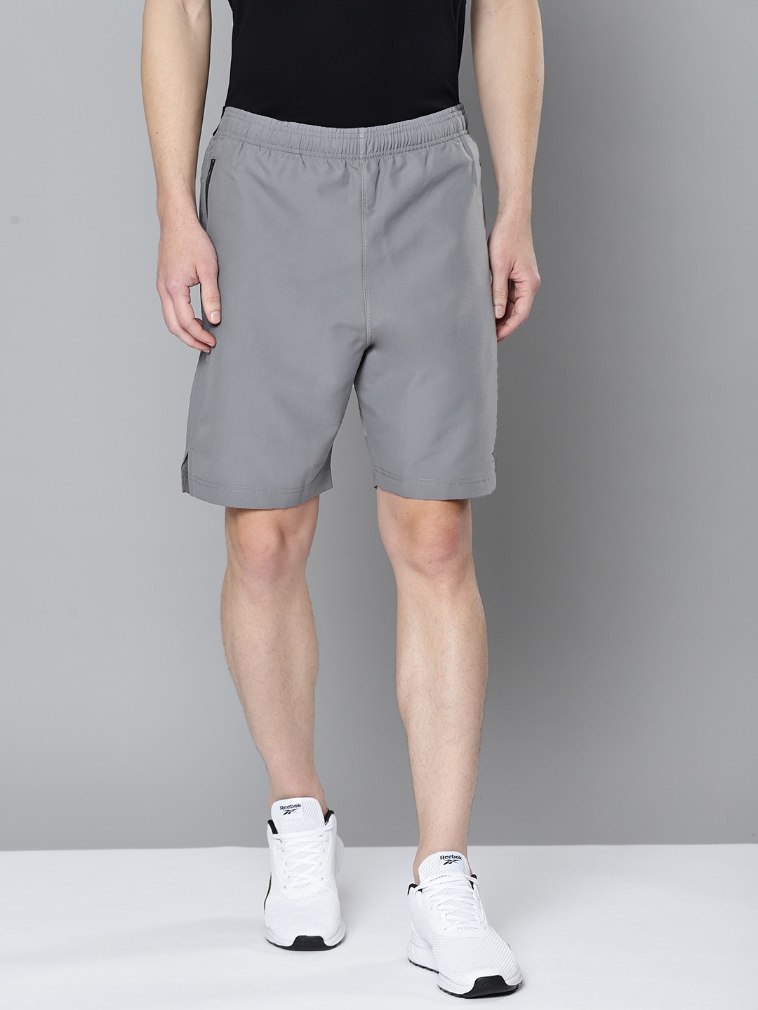 

Reebok Men's Training Workout Ready SPEEDWICK Woven Shorts, Grey