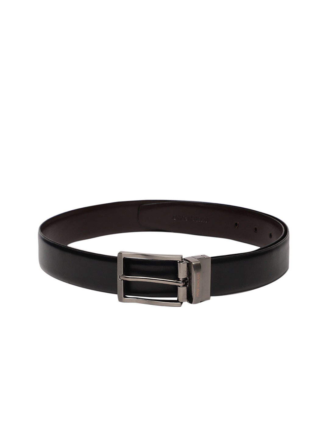 

Peter England Men Black & Brown Reversible Formal Belt