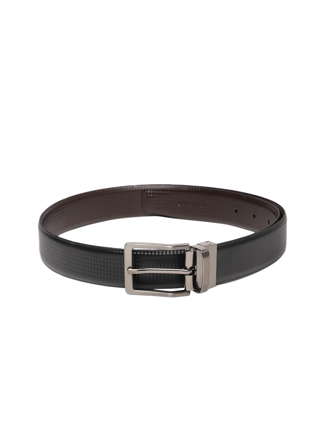 

Peter England Men Brown & Black Reversible Formal Belt