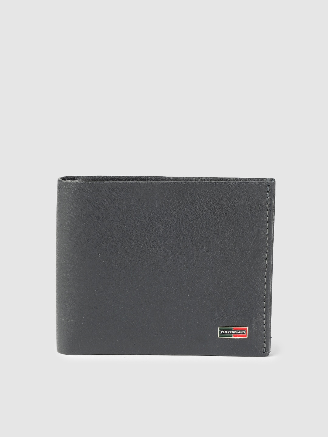 

Peter England Men Blue Leather Two Fold Wallet