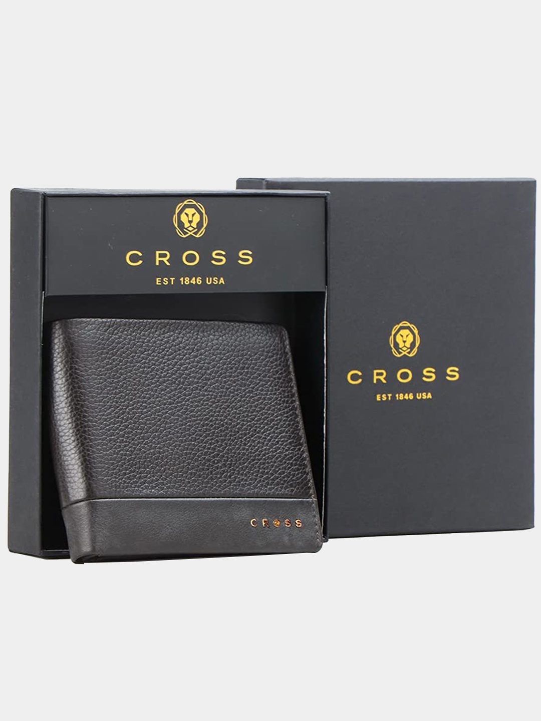 

Cross Men Black Textured Leather Two Fold Wallet
