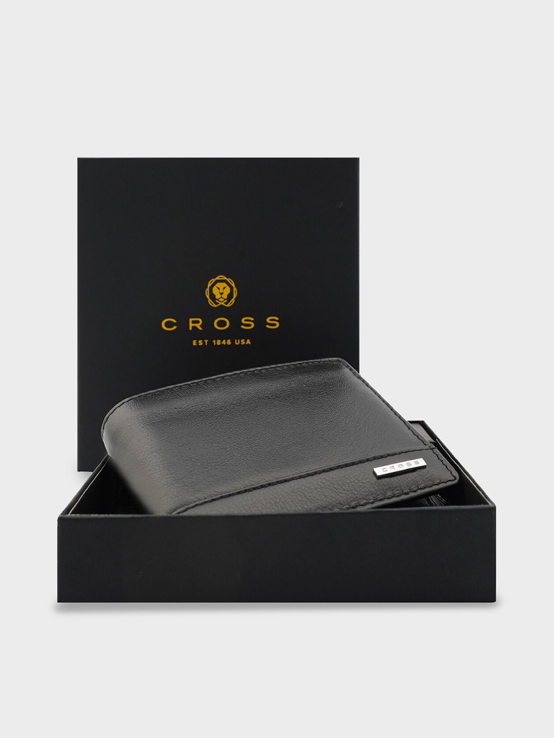 

Cross Men Black Leather Two Fold Wallet