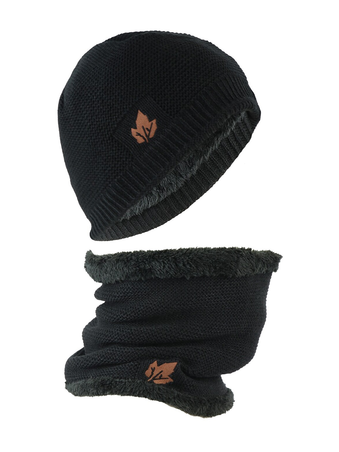 

iSWEVEN Adults Unisex Woolen Beanie Cap, Black