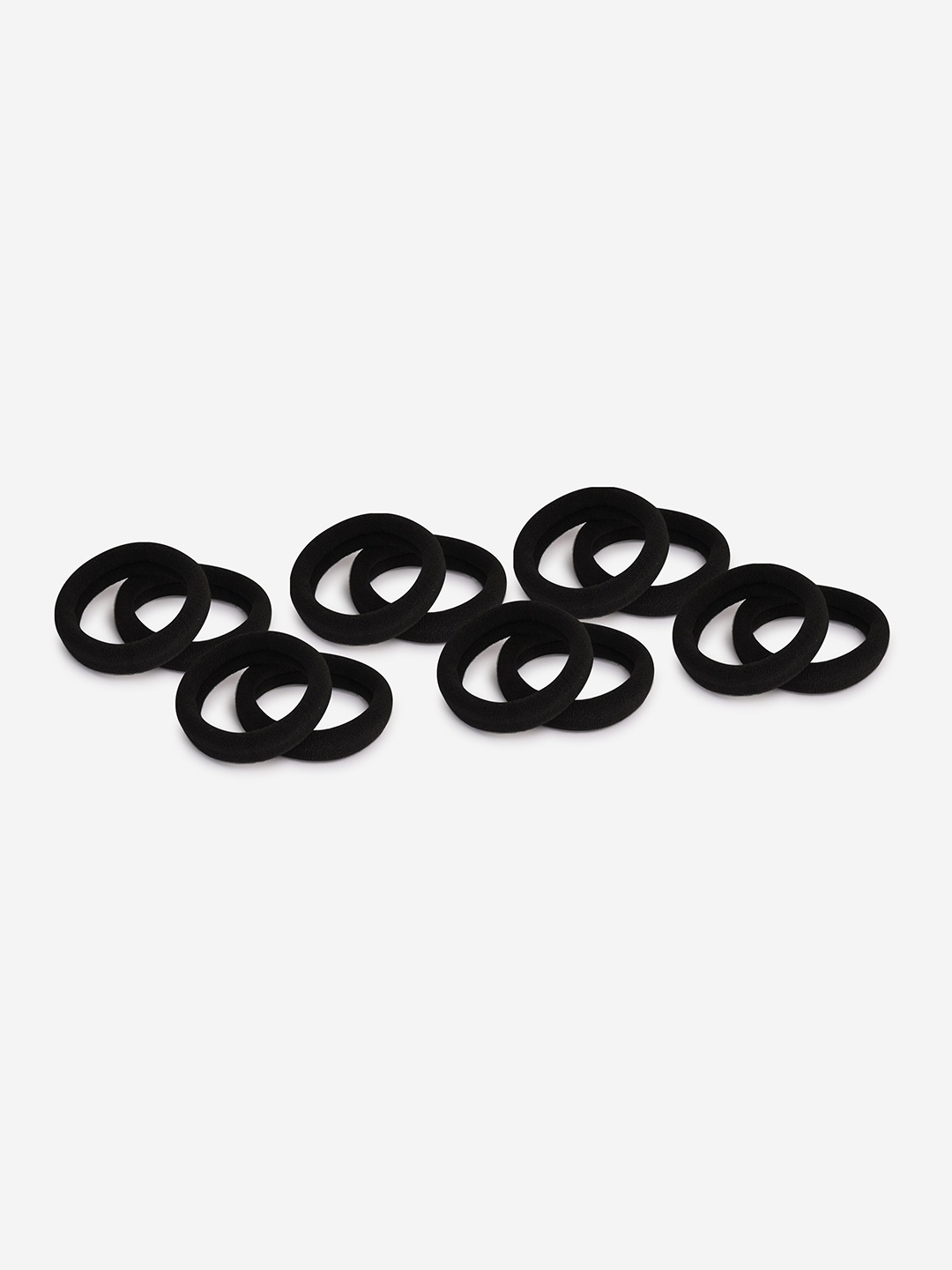 

BuckleUp Women Set of 12 Black Ponytail Holders
