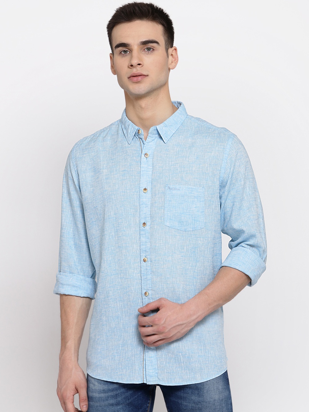 

Pepe Jeans Men Blue Casual Shirt