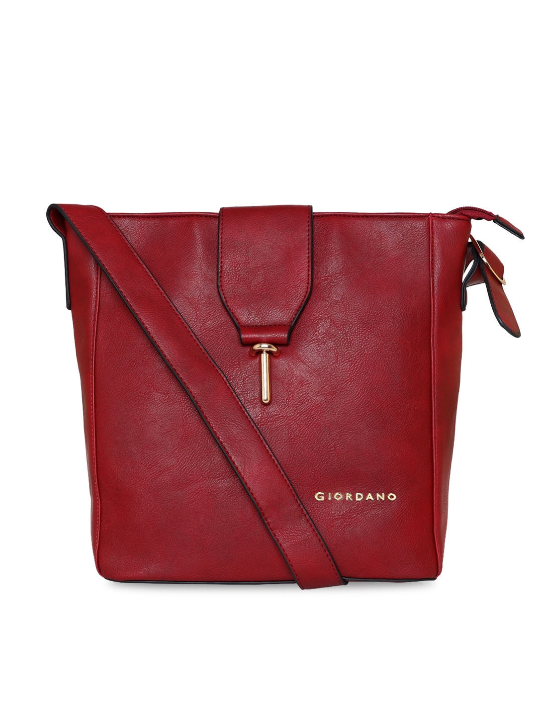 

GIORDANO Red PU Structured Sling Bag