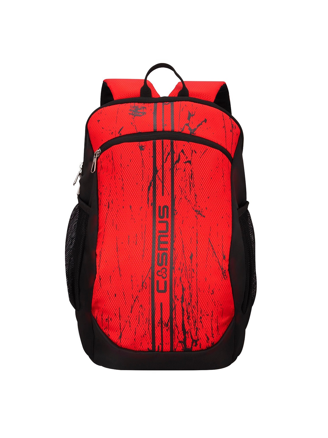 

COSMUS Unisex Black & Red Backpack