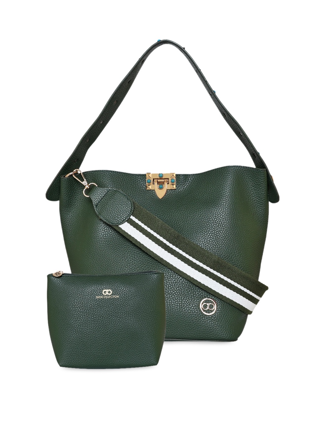 

GIO COLLECTION Green Hobo Bag