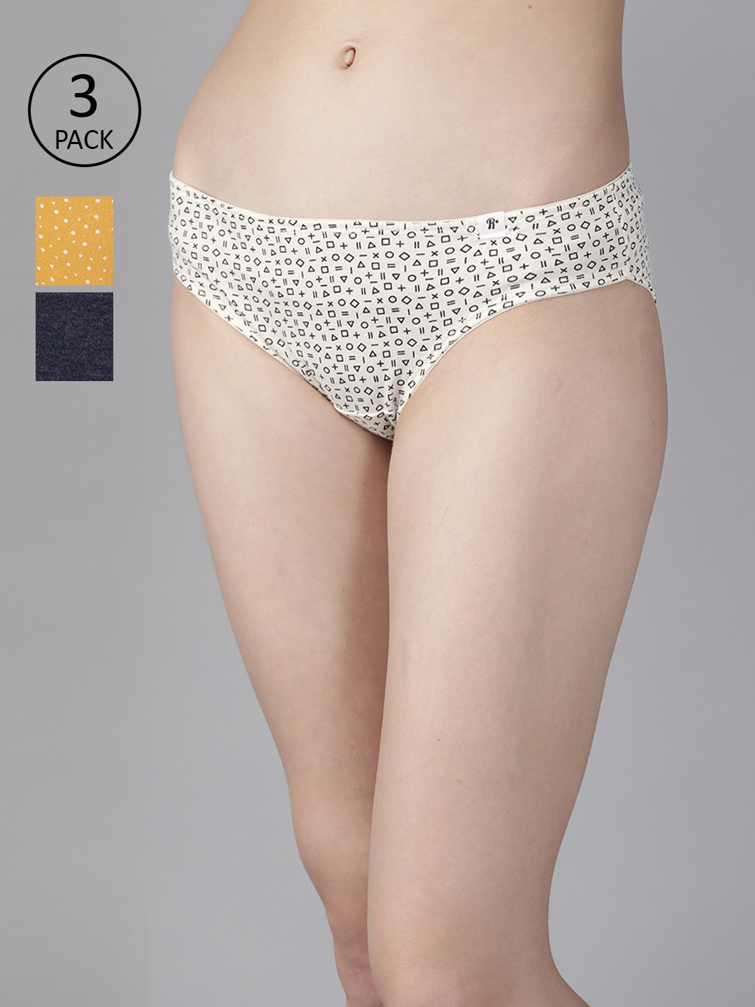 

Roadster Women Pack of 3 Hipster Briefs, Navy blue