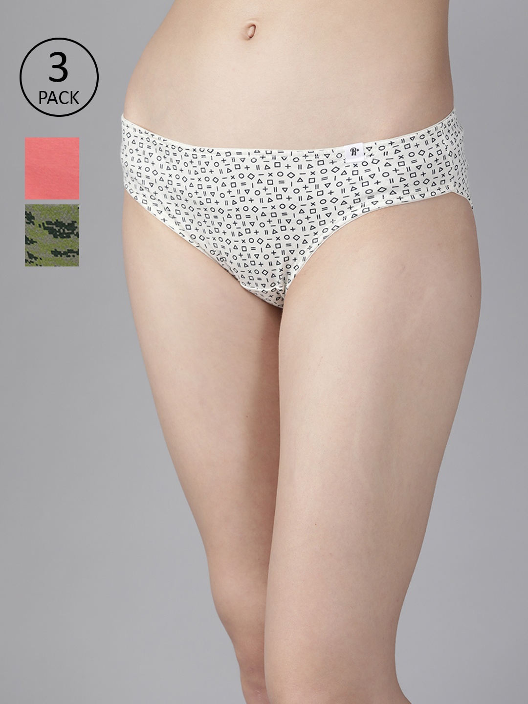 

Roadster Women Pack of 3 Basic Cotton Briefs RDST-PRT-BIK-NEW-005, White