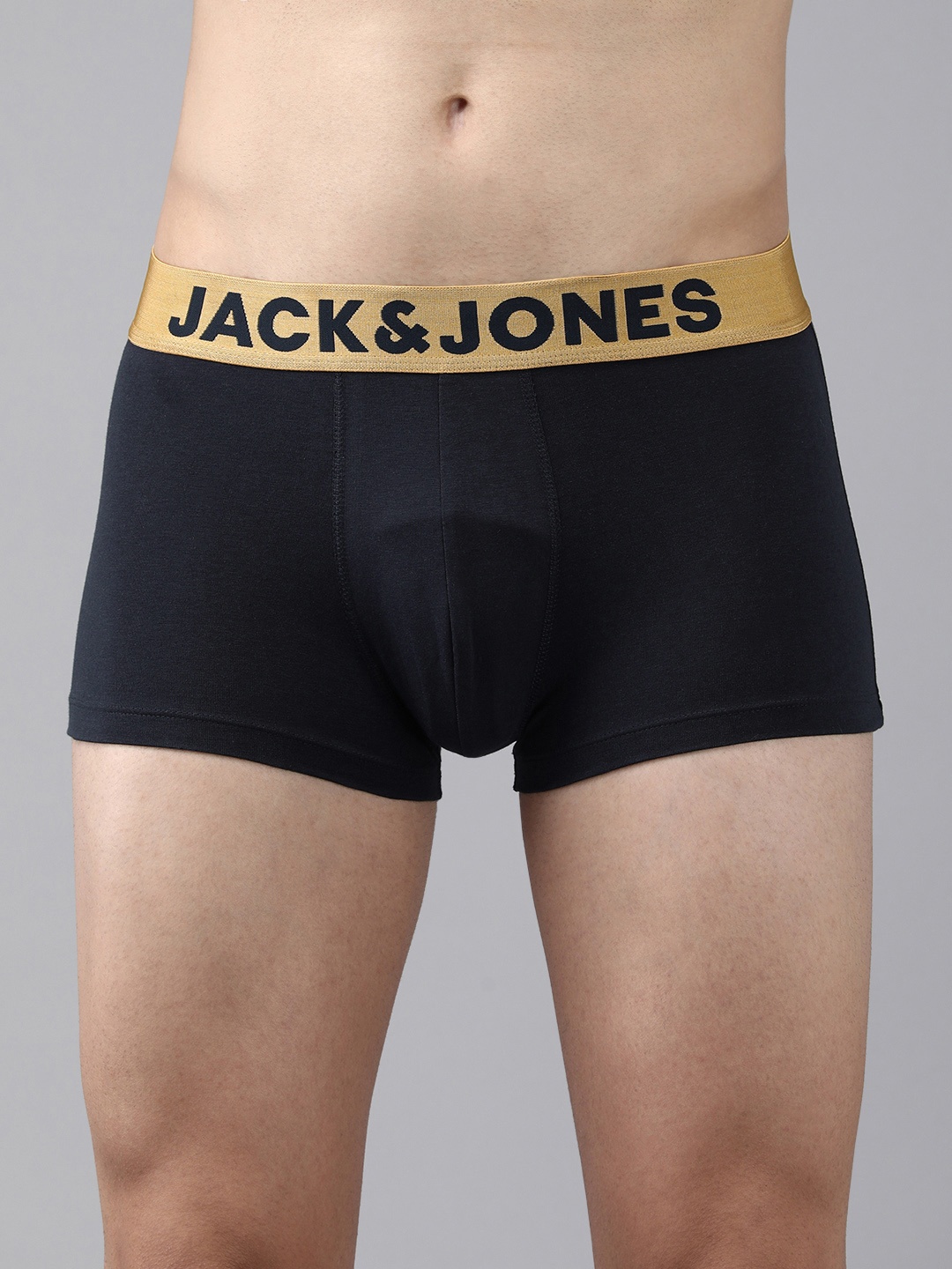 

Jack & Jones Men Navy Blue Solid Anti-Microbial Trunk 1036688016