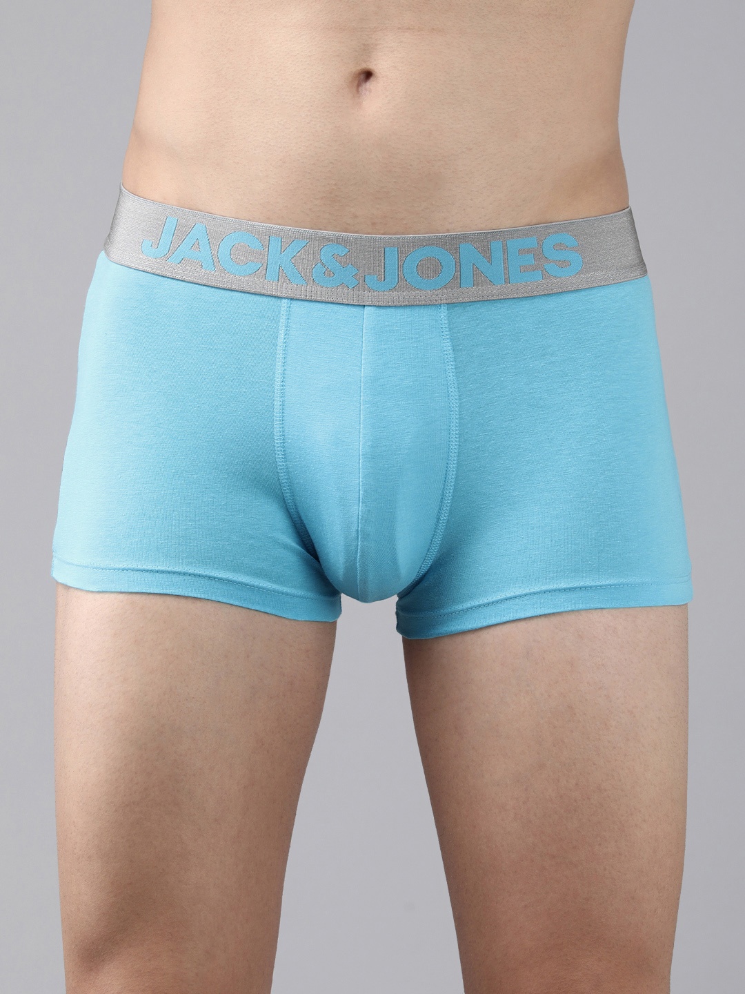 

Jack & Jones Men Blue Solid Anti-Microbial Trunk 1036687016