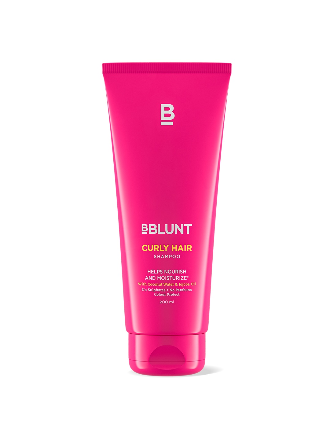 

BBLUNT Curly Hair Shampoo with Coconut Water & Jojoba Oil - Sulphate-Free - 200 ml, Pink