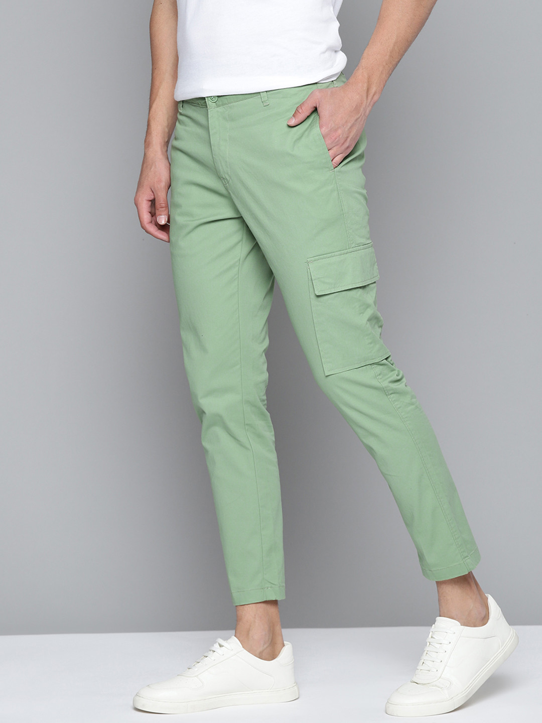 

M&H Our Water Men Green Solid Sustainable Trousers
