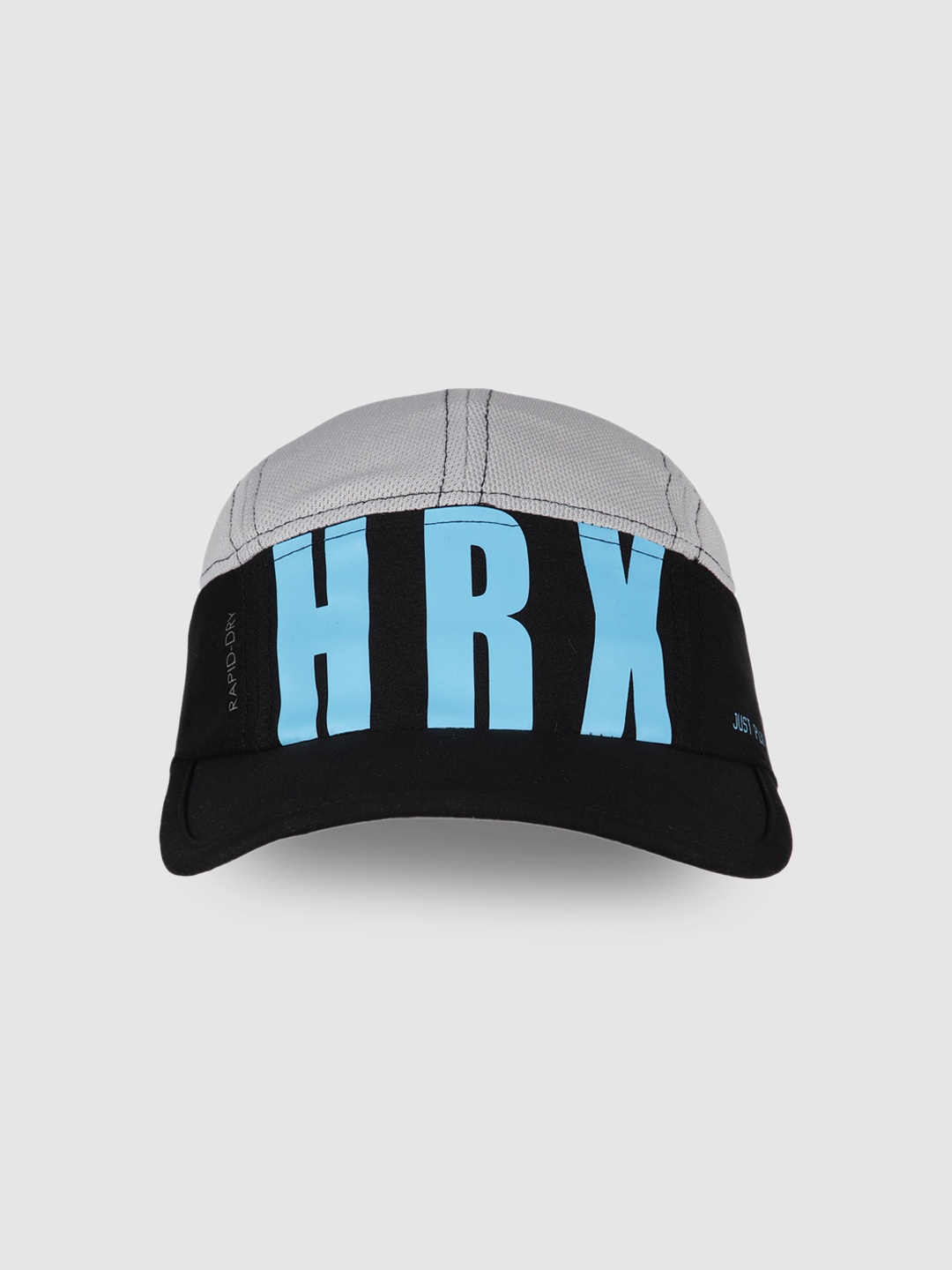 

HRX by Hrithik Roshan Unisex Grey & Black Printed Baseball Cap
