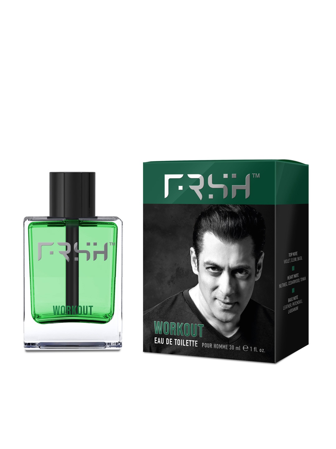 

FRSH By Salman Khan Men Workout Eau De Toilette 30 ml, Green