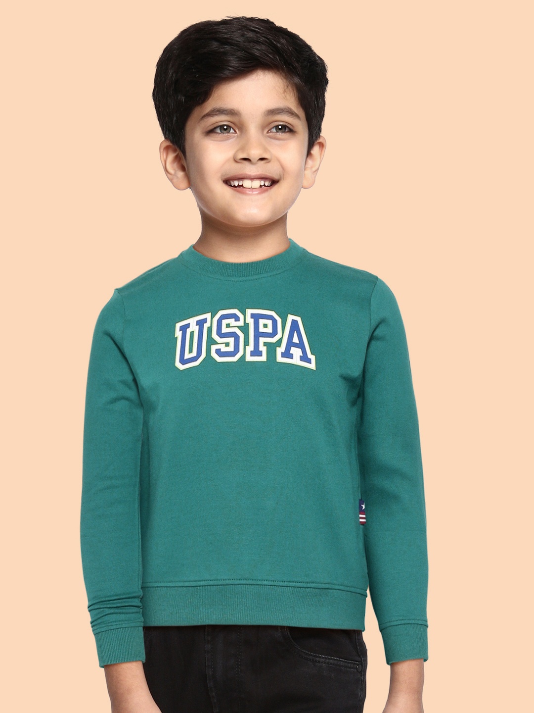 

U S Polo Assn Kids Boys Green Sweatshirt