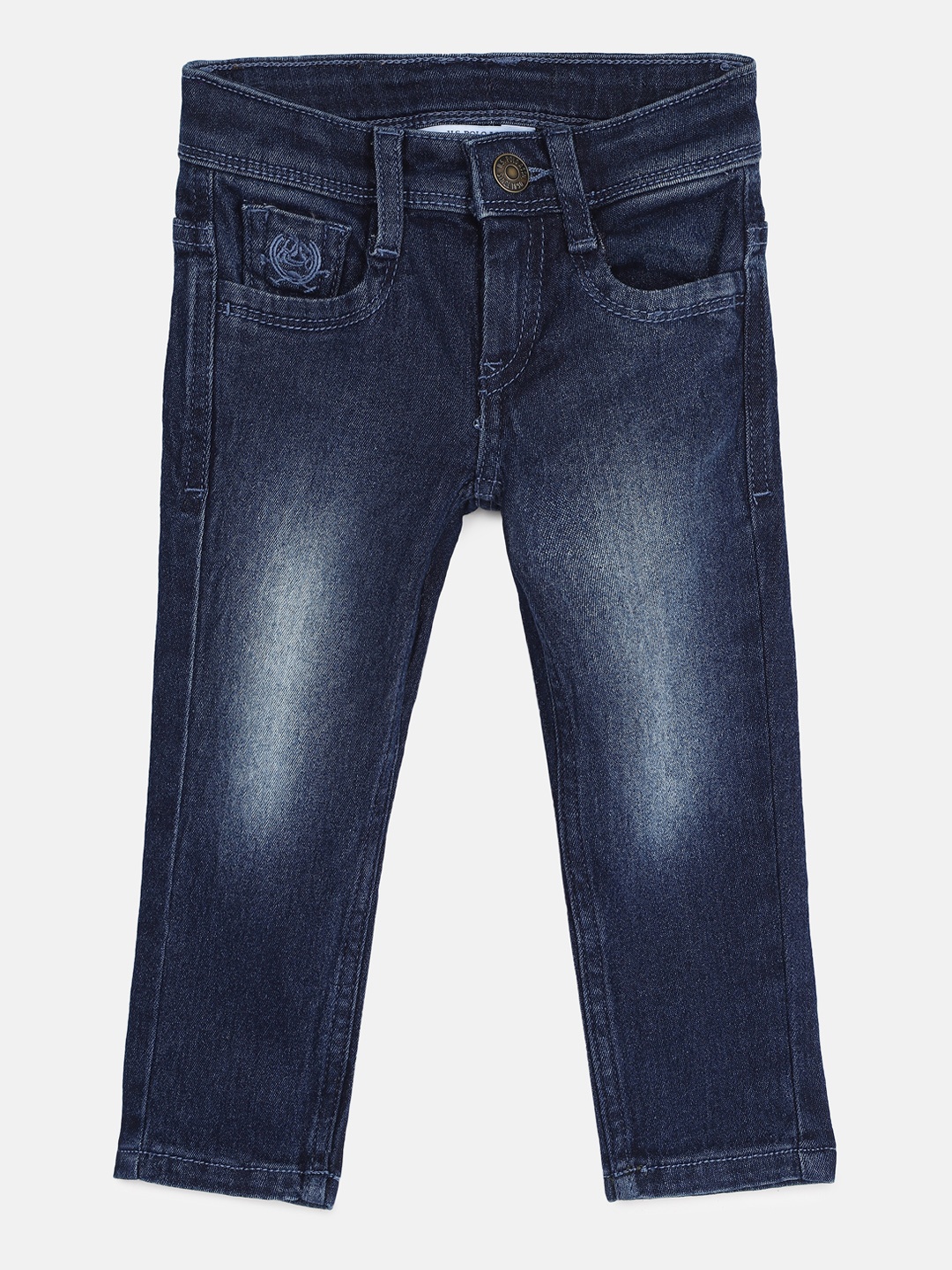 

U.S. Polo Assn. Kids Boys Blue Regular Fit Clean Look Stretchabe Jeans