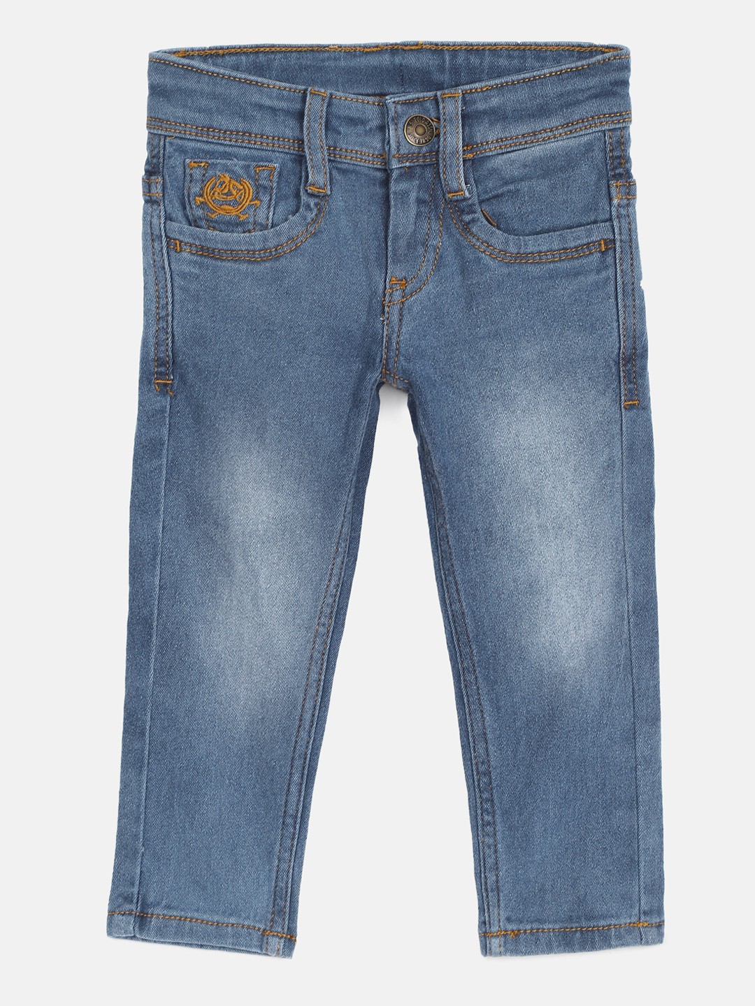 

U.S. Polo Assn. Kids Boys Blue Regular Fit Clean Look Stretchabe Jeans