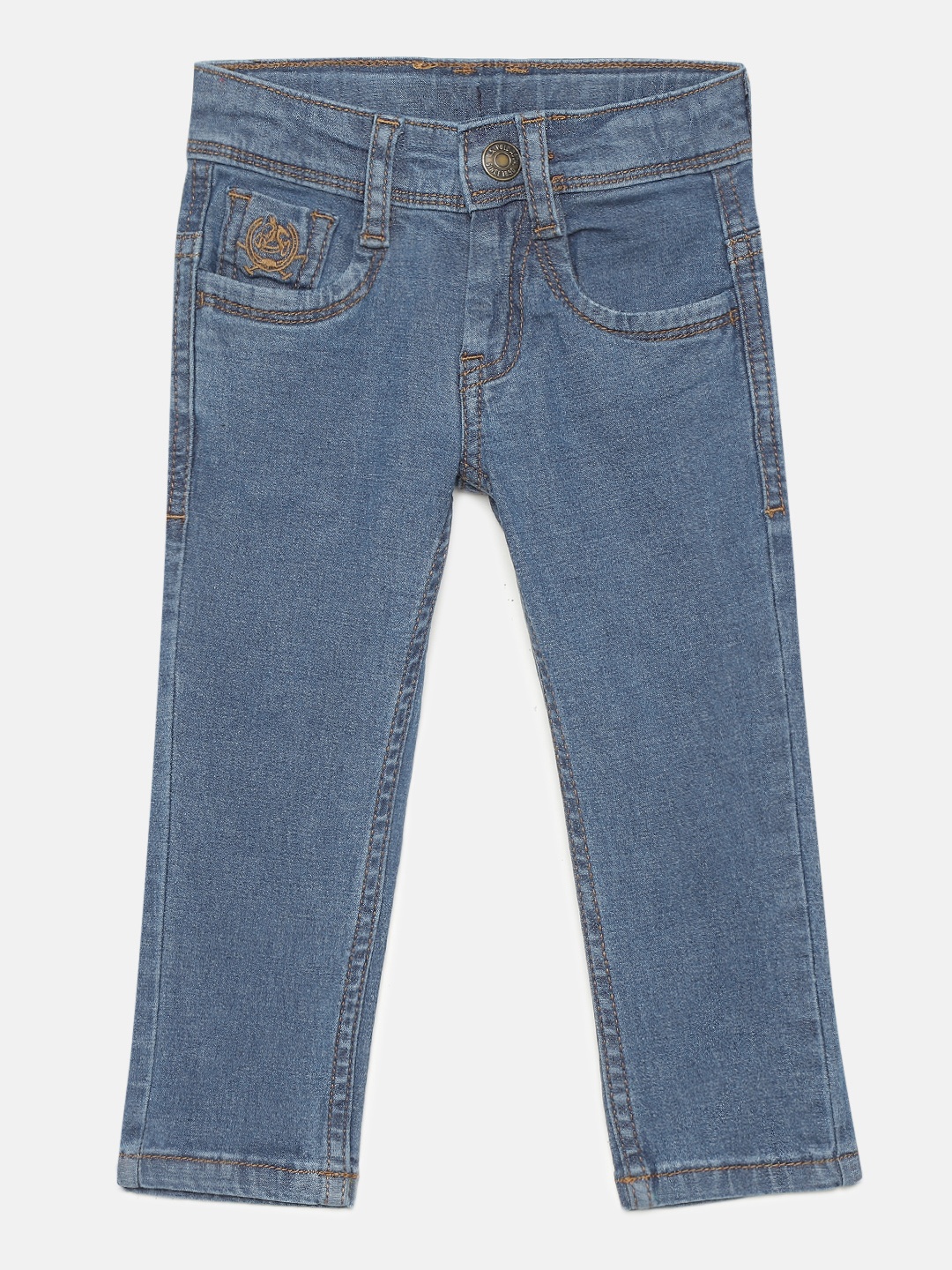 

U.S. Polo Assn. Kids Boys Blue Washed Mid-Rise Jeans