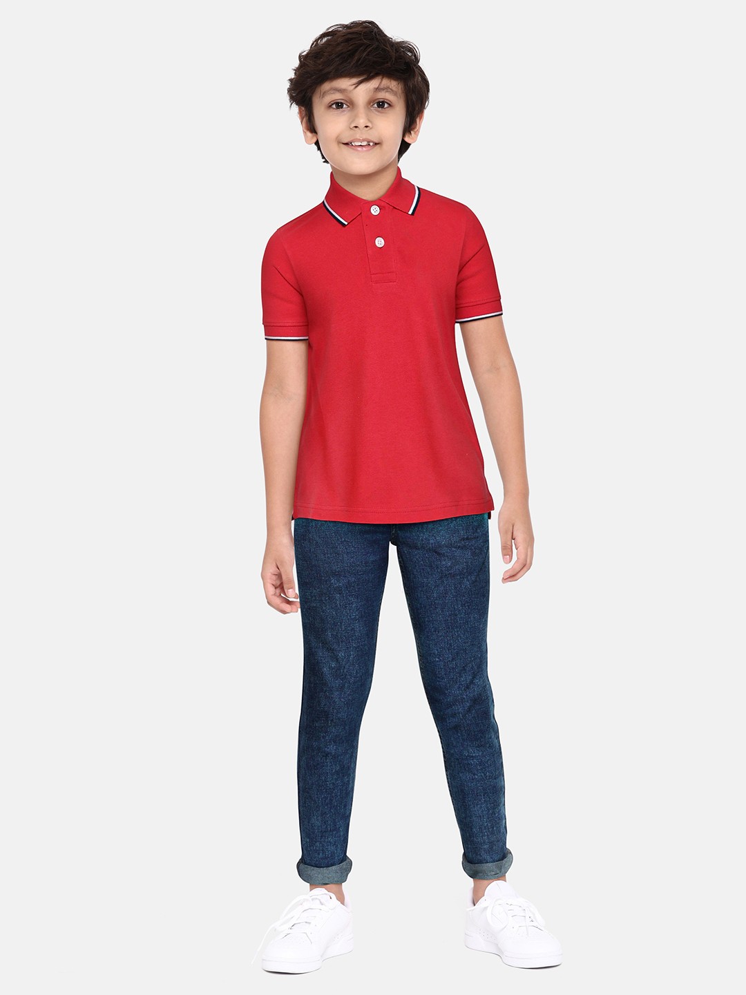 

U.S. Polo Assn. Kids Boys Blue Regular Fit Clean Look Stretchable Jeans