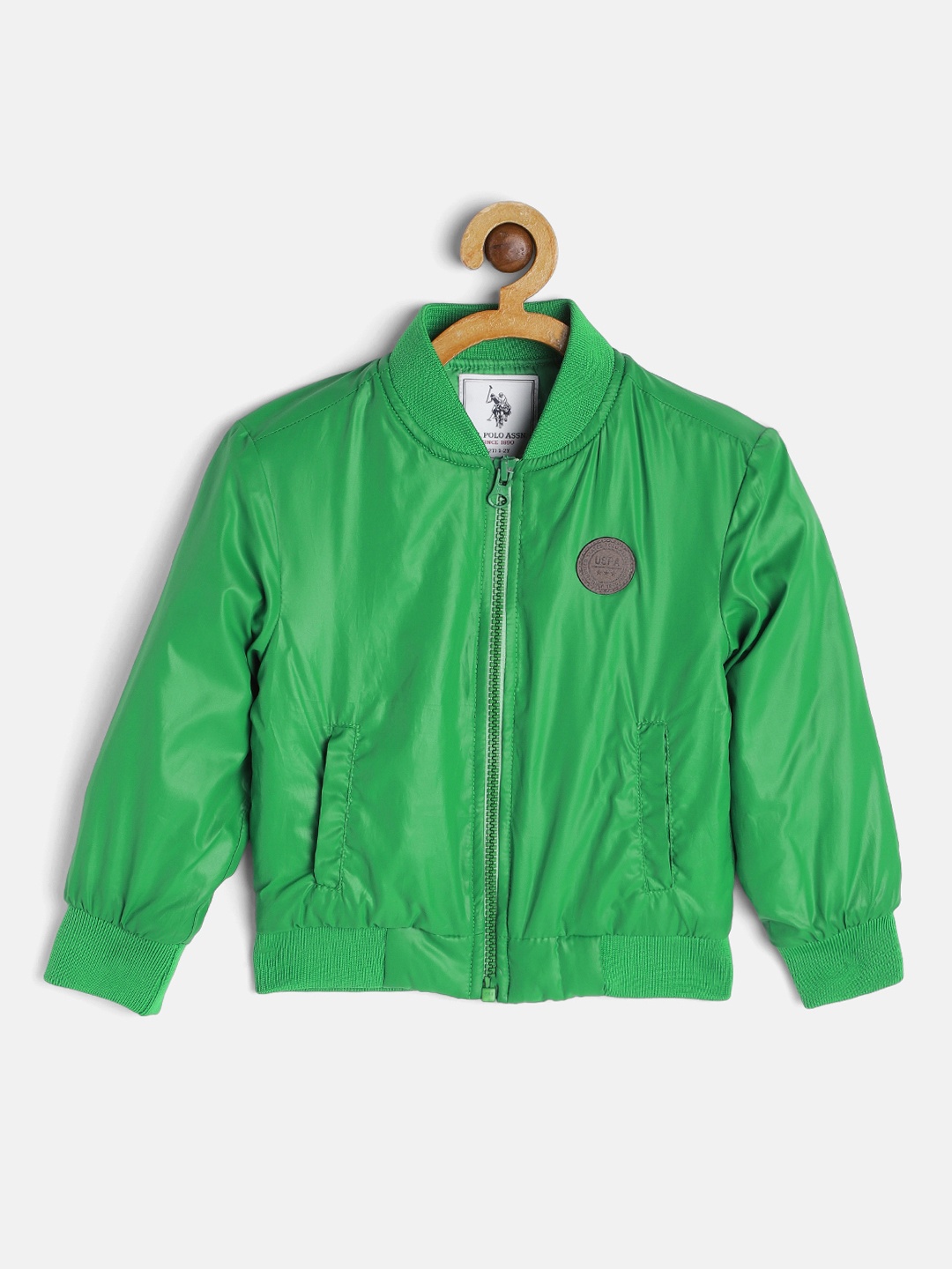 

U.S. Polo Assn. Kids Boys Green Lightweight Bomber Jacket