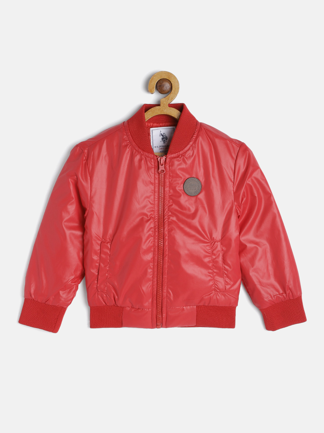 

U.S. Polo Assn. Kids Boys Red Lightweight Bomber Jacket